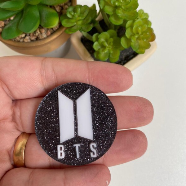 BTS Preto Glitter