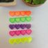 Hair Clip Coração Vazado Neon - 6cm