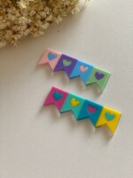 Hair Clip Bandeirinha com Coração - 6,5cm - Imagem 6