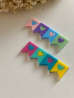 Hair Clip Bandeirinha com Coração - 6,5cm - Imagem 8