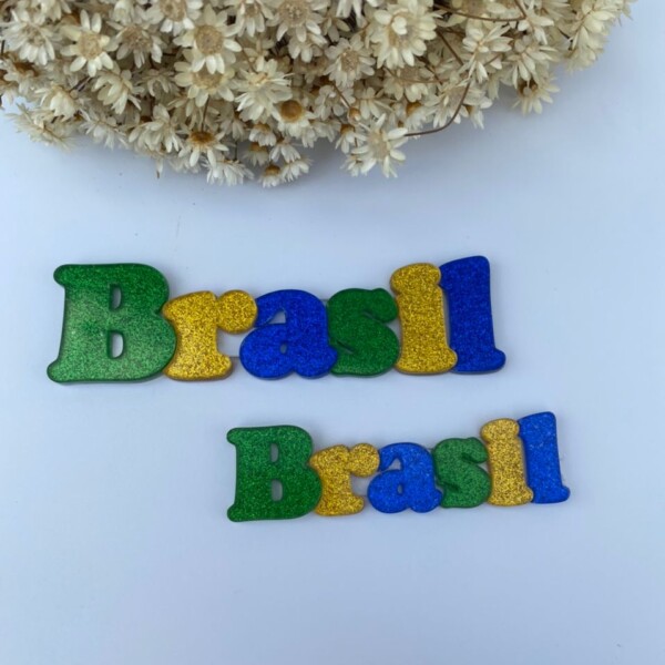 Plaquinha Nome Brasil