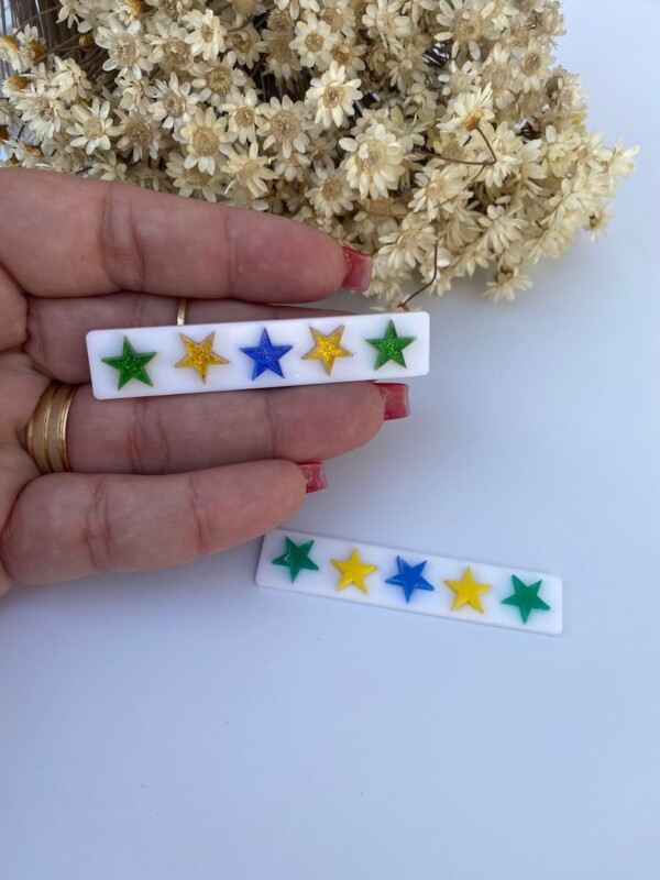 Hair Clip Estrela - Copa - 6,5cm - Imagem 1