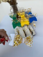 Tiara Laço Dobrado Coração Dourado - Copa