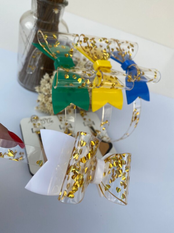 Tiara Laço Dobrado Coração Dourado - Copa - Imagem 12