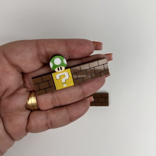 Hair Clip Cogumelo Verde - 6cm