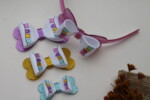 Tiara Laço Dobrado Bandeirinha Glitter - Imagem 2