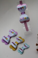 Tiara Laço Dobrado Bandeirinha Glitter - Imagem 4