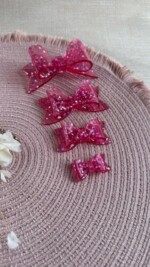 Laço Dobrado Cristal Rosa Pink Estrela