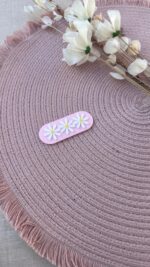 Hair Clip Flor Margarida Oval - 6,5cm - Imagem 5