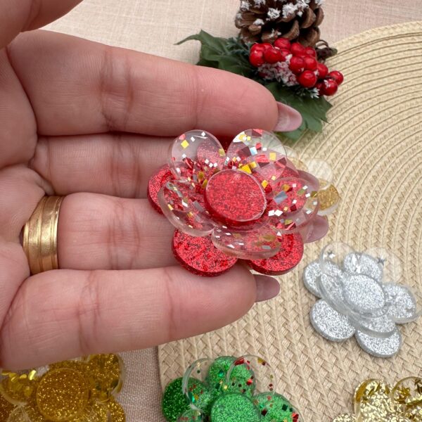 Flor Confete 3D Natal - 2023