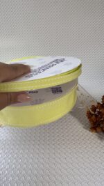 Fita Pespontada Gorgurão Princess Amarelo - Imagem 2