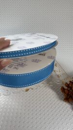 Fita Pespontada Gorgurão Princess Azul Turquesa - Imagem 3