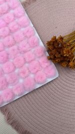 Pompom Pelinho Pequeno Rosa Bebê - 2,5cm