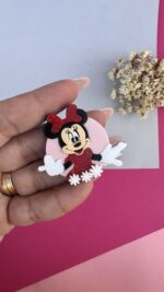 Minnie Boton com flor - Imagem 3