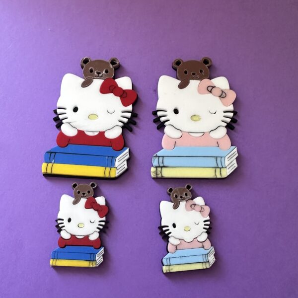 Hello kitty livro e urso Escolar - 2025