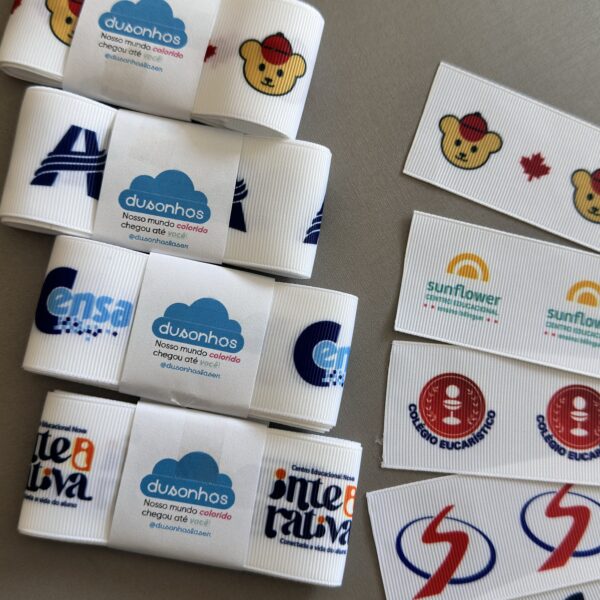 Fita Gorgurão Personalizada com logo