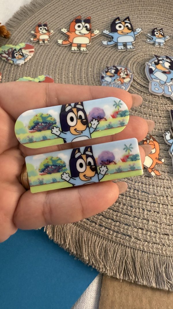Hair Clip Bluey e Bingo Sublimado- 1 - Imagem 1