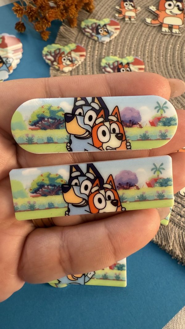 Hair Clip Bluey e Bingo Sublimado- 3 - Imagem 1