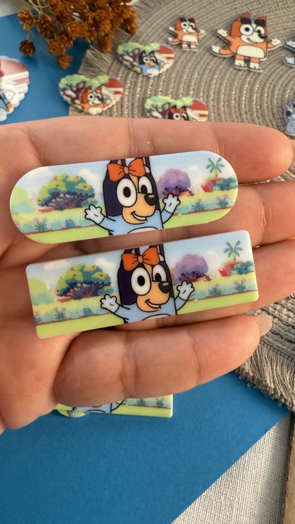 Hair Clip Bluey e Bingo Sublimado- 4 - Imagem 1