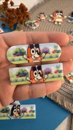 Hair Clip Bluey e Bingo Sublimado- 5