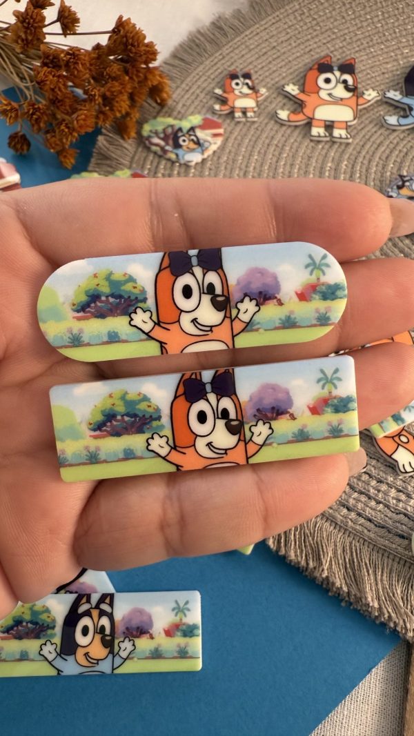 Hair Clip Bluey e Bingo Sublimado- 5 - Imagem 1