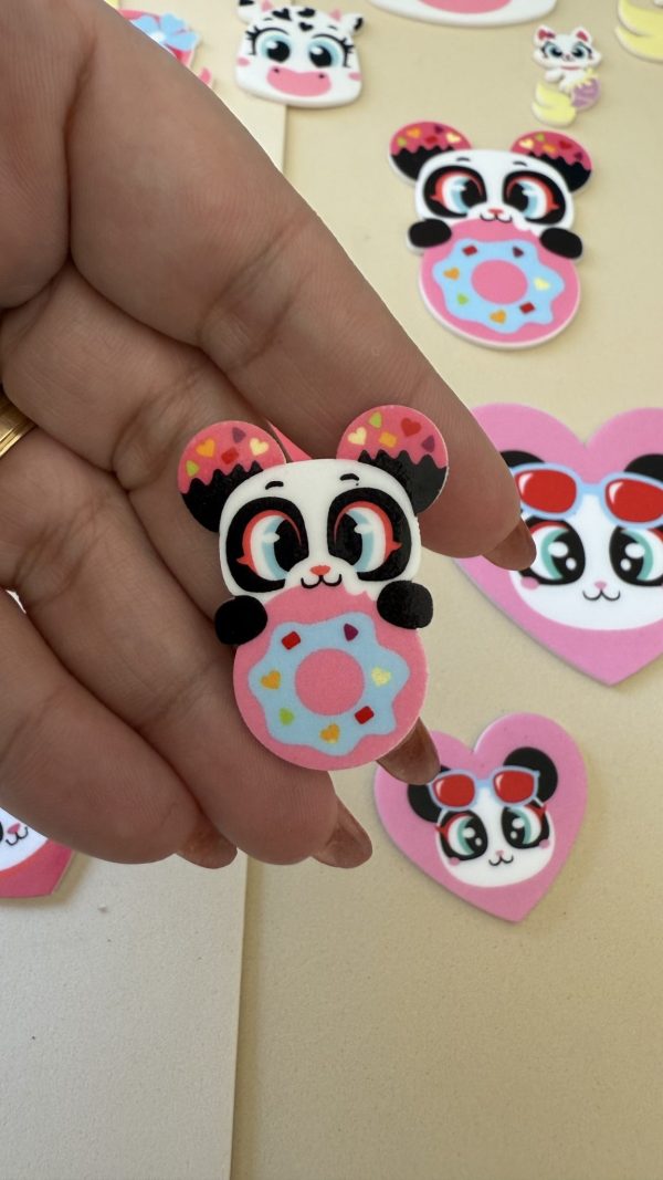Panda com Dunuts Sublimado - Imagem 1
