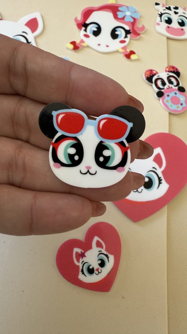 Panda com óculoa Pukett  Sublimado - Imagem 1