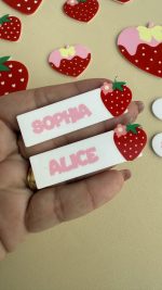 Hair Clip Morango Sublimado- 1