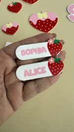 Hair Clip Morango Sublimado- 1 - Imagem 2
