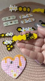 Hair Clip Colmeia com abelha