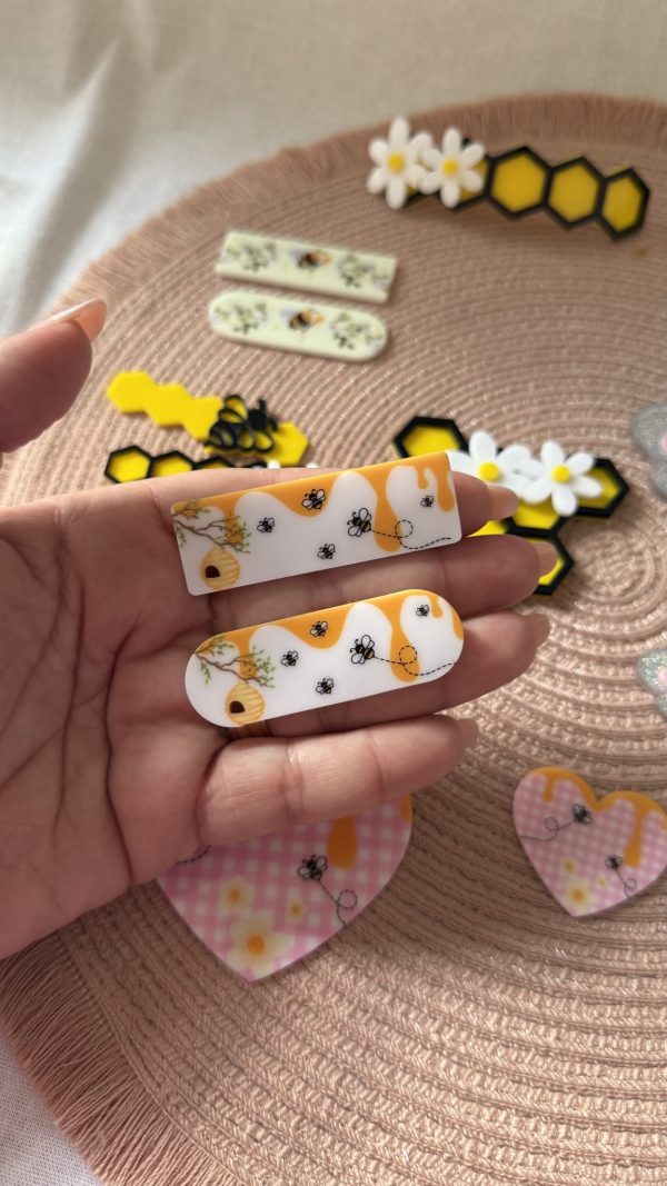 Hair Clip  abelhinha 1 - sublimado - Imagem 1
