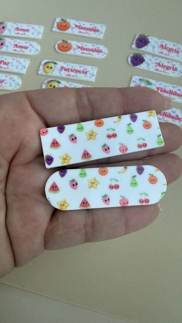 Hair Clip Fruto do Espírito 2 - sublimado - Imagem 1