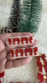 Hair Clip 3 Laços  - Natal 2025