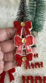 Aplique para Tiara Laço - Natal 2025