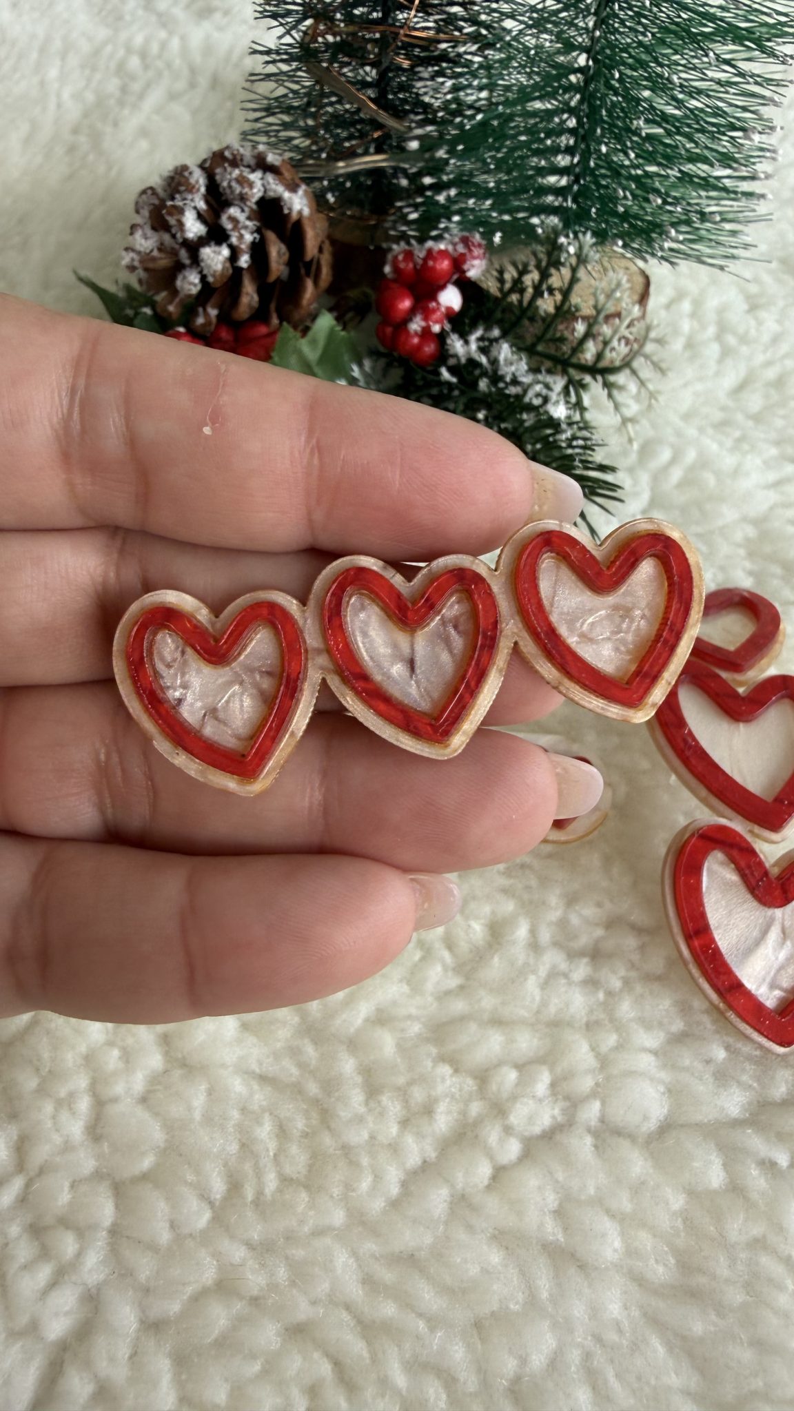 IMG_0074 Hair Clip Coração - Natal 2025 - Imagem 1